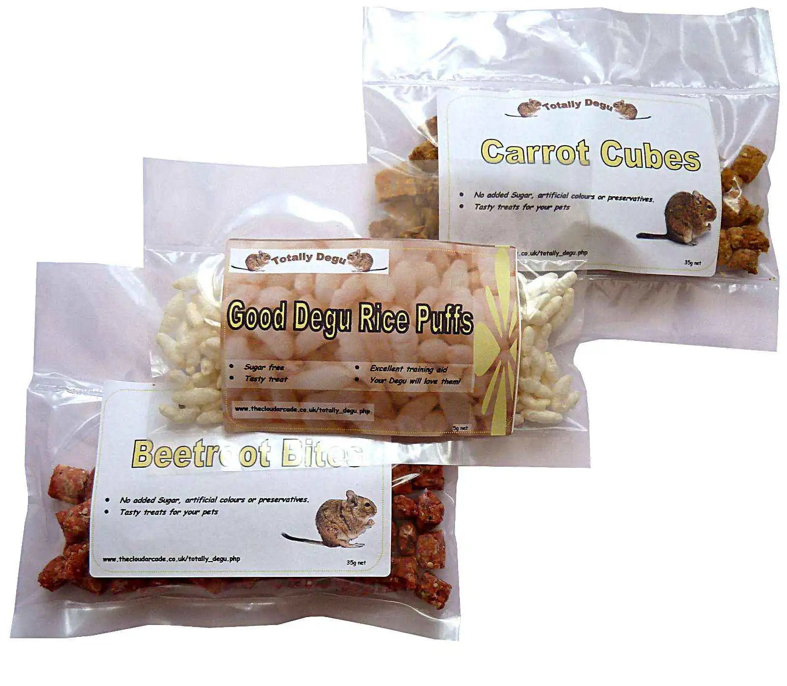 Totally Degu Mixed Pet Treats – 3 or 5 Packs of assorted treats