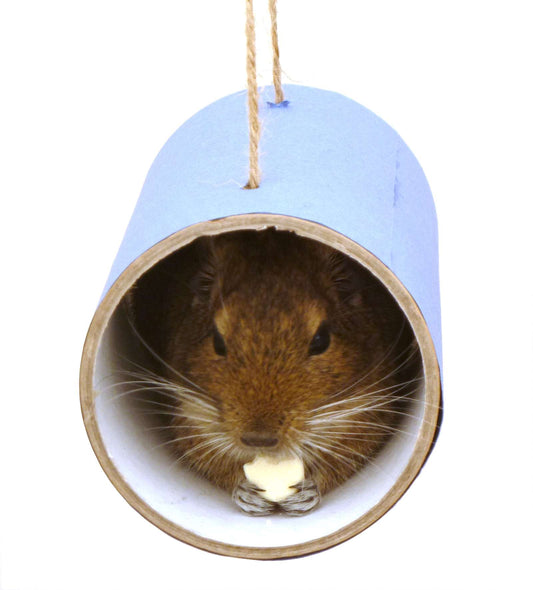 Small animal toy play tube chews rat mouse mice gerbil hamster degu rodent cage accessory habitat platform